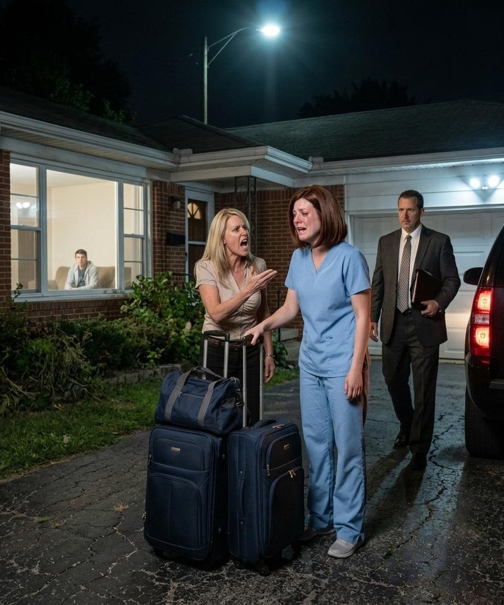 My Mother Put My Suitcases Outside—Then One Phone Call Changed the Entire Night