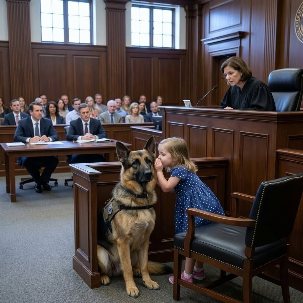 Three Year Old Whispered To A Police Dog In Court And Then Pointed To The Truth No One Could Ignore