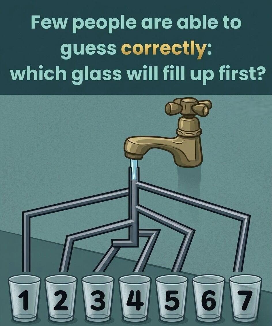 Puzzle Answer Explained: Why No Glass Fills First in the Pipes Logic Puzzle (The Hidden Trick Most People Miss)