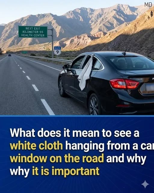 Have You Seen a White Cloth on a Car? Here’s What It May Indicate