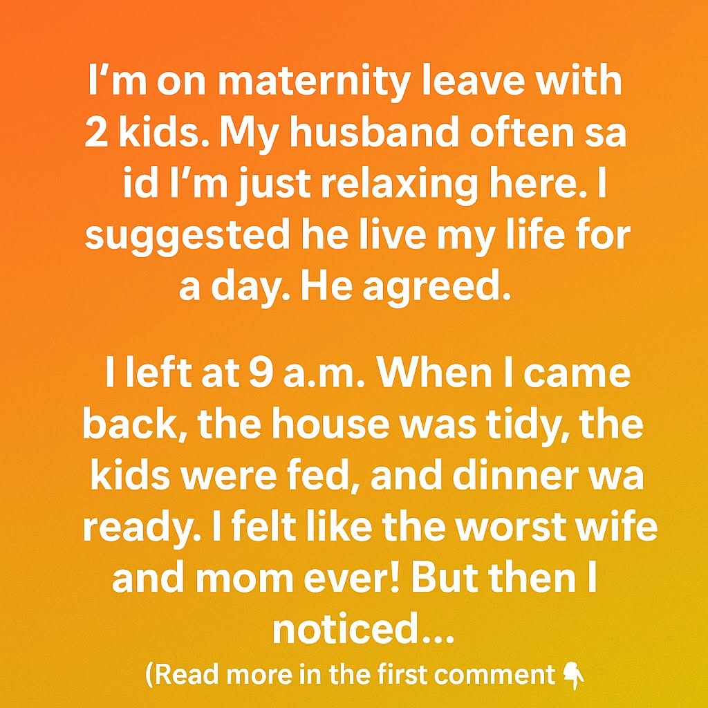 The Day My Husband Tried Being Me — And Realized Motherhood Isn’t What He Thought