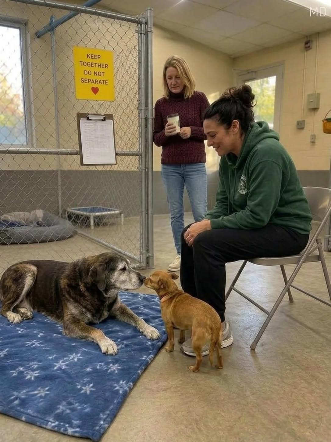 I Planned to Adopt One Dog, but Everything Changed When I Saw Their Unbreakable Bond