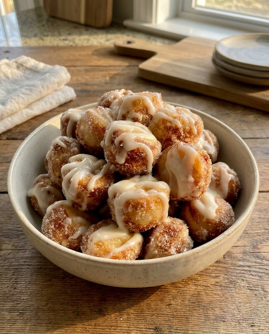 Mini Cinnamon Roll–Style French Toast Bites
