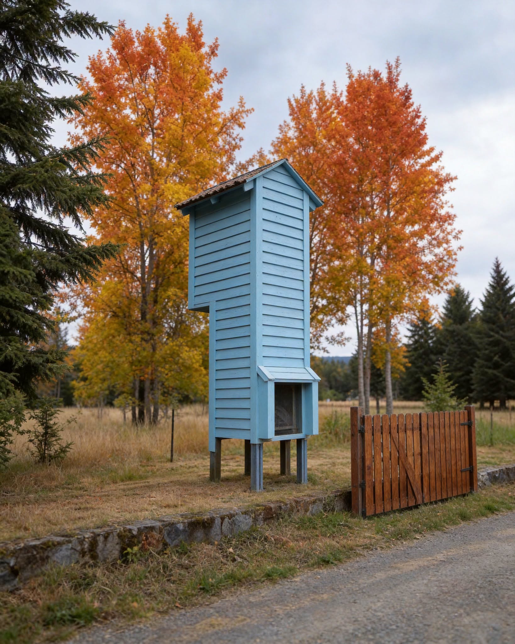 Unusual Tower Along an Oregon Road Reveals a Clever Home-Built Safety Solution