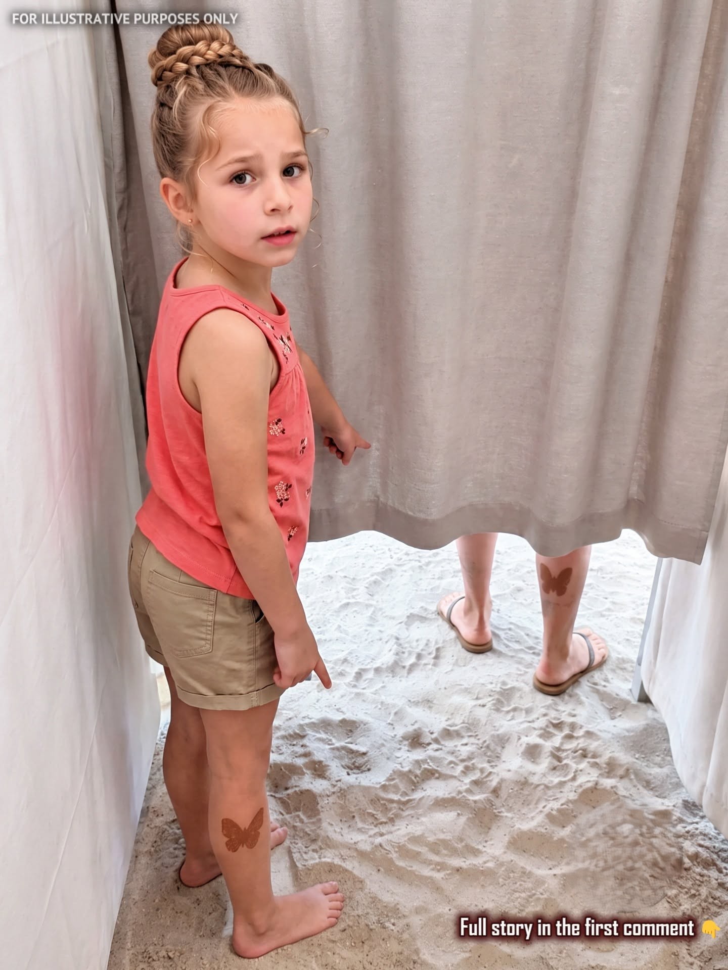 I Raised My Niece as My Own After My Sister Passed Away—Eight Years Later, She Saw a Woman at the Beach and Whispered, “Aunty… She Has My Butterfly Mark”