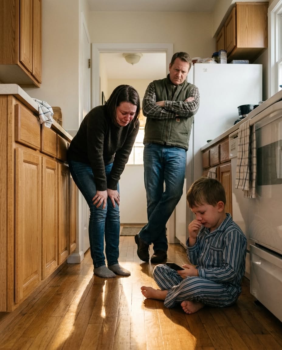 My Husband Left Me Injured on the Kitchen Floor — Then Our Five-Year-Old Called the One Person He Trusted