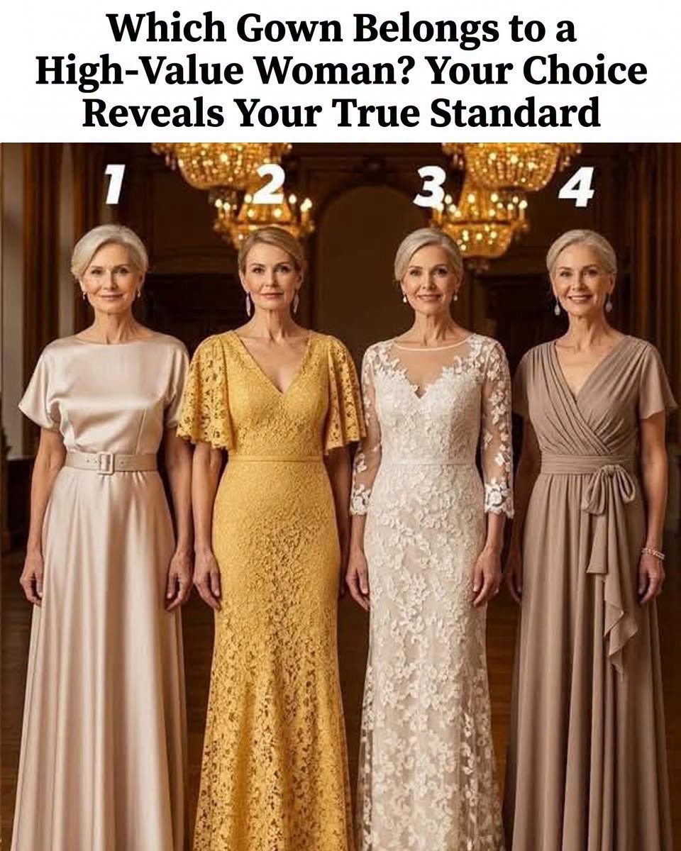 Which Gown Belongs to a High-Value Woman? Your Choice Reveals Your True Standard.
