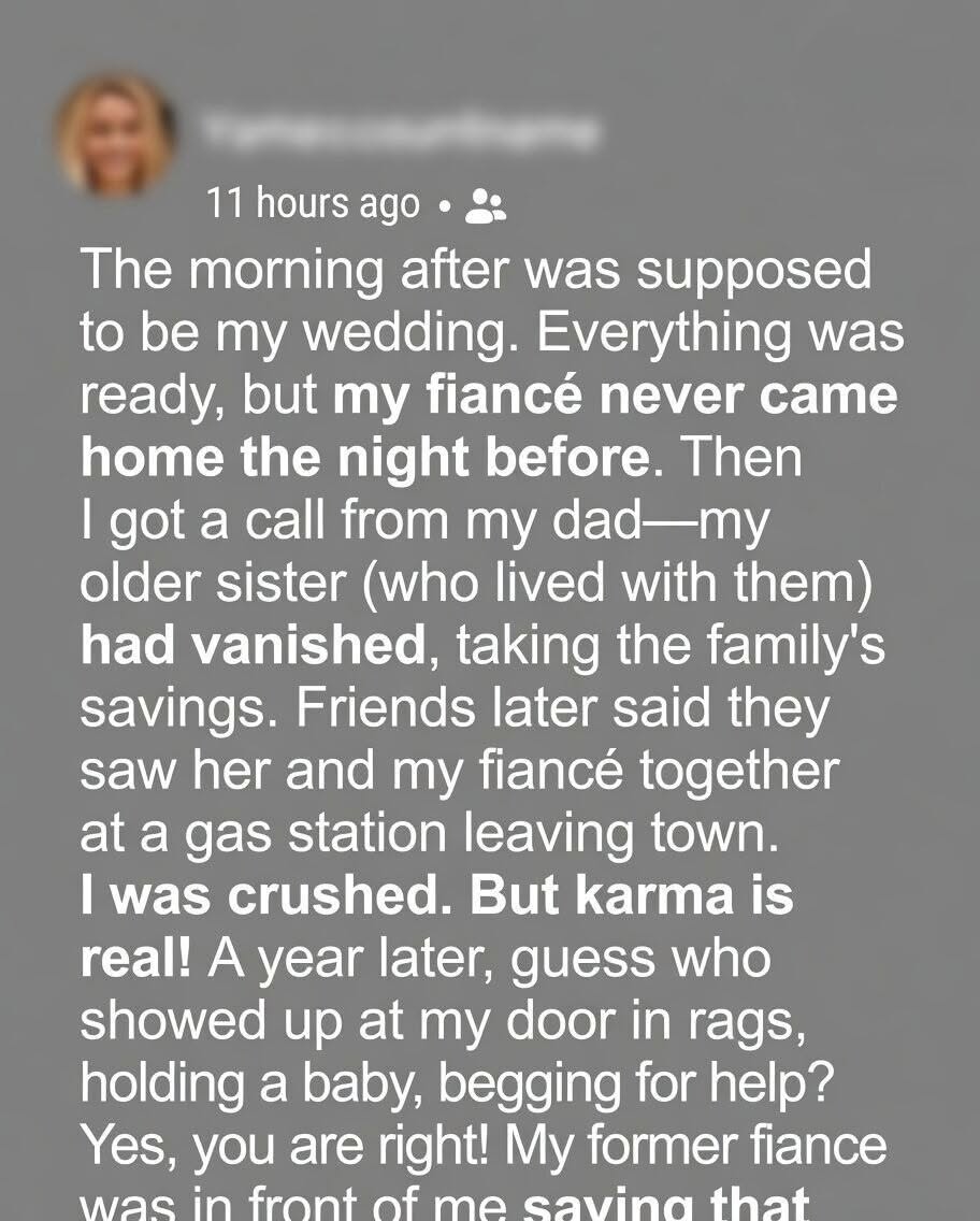 My Fiancé Left Me Before Our Wedding With My Sister — A Year Later, He Returned With A Secret