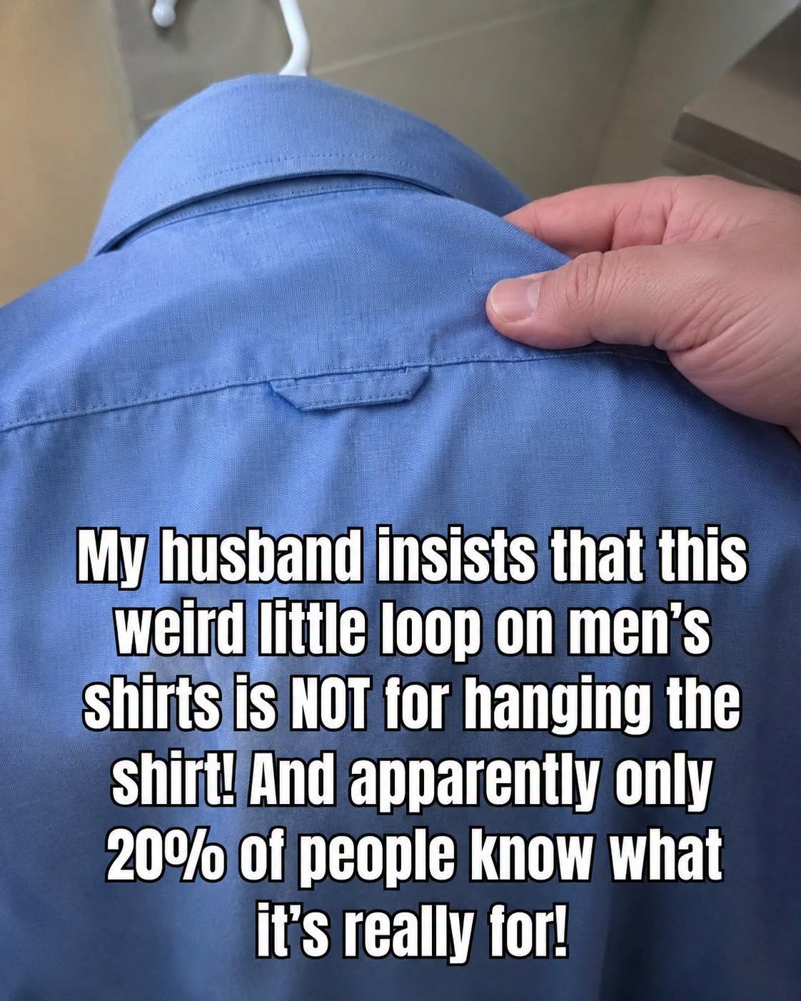 Why Button-Down Shirts Have Loops On the Back